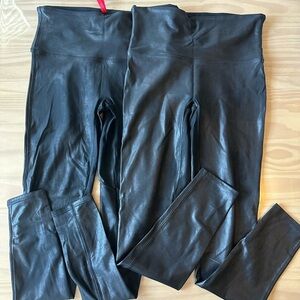 SPANX Shiny Black Leggings
